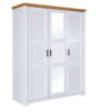 Kleiderschrank Maluno weiß B/H/L: ca. 64x208x166,4 cm Kleiderschrank Maluno weiß B/H/L: ca. 64x208x166,4 cm