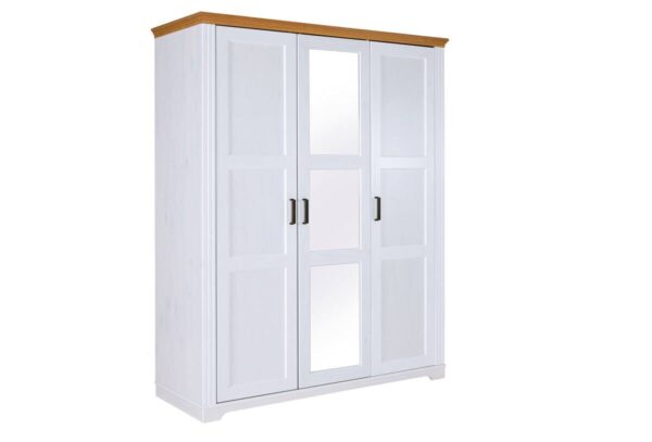 Kleiderschrank Maluno weiß B/H/L: ca. 64x208x166,4 cm Kleiderschrank Maluno weiß B/H/L: ca. 64x208x166,4 cm