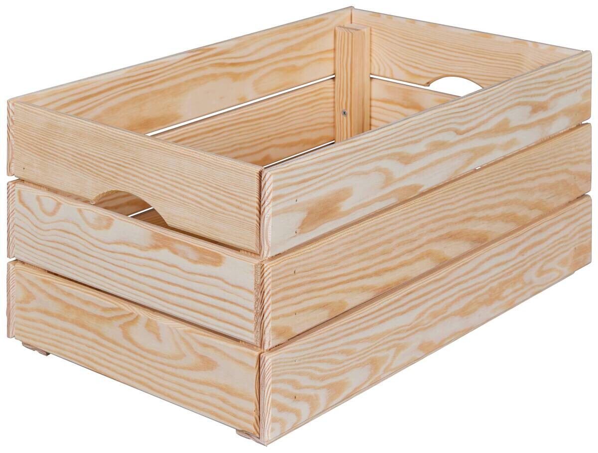 Holzkiste Valloni L natur natur Holz B/H/L: ca. 31,5x23x65 cm