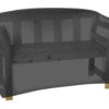 Tepro Universal Abdeckhaube – Bank 2 Sitzer, schwarz