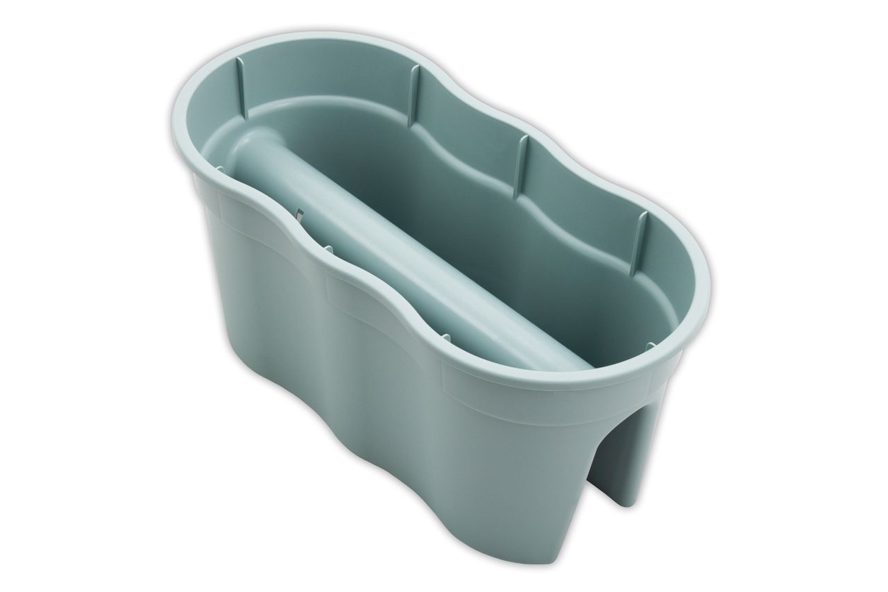 KHW KHW Geländerblumentopf Flowerclip XL, 2er Set, mintgrün