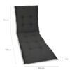 GO-DE Textil Liegenauflage Uni anthrazit