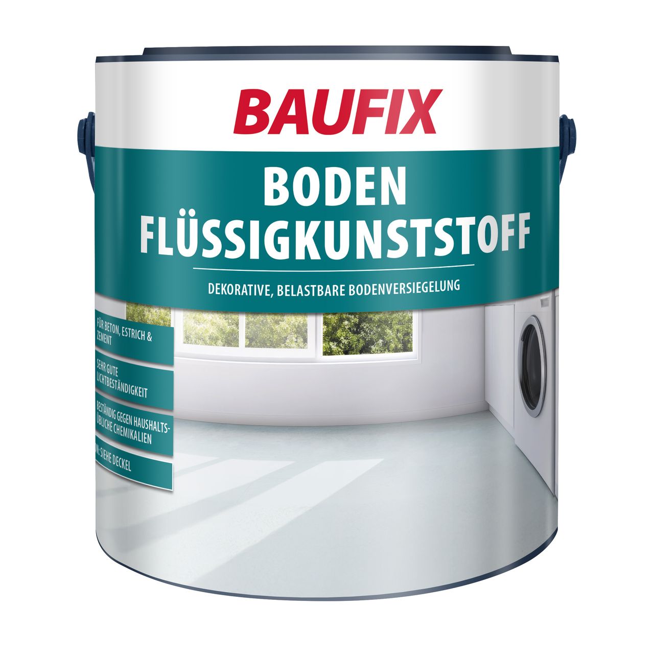 Baufix Boden – Flüssigkunststoff 5 l, silbergrau
