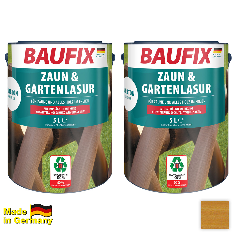 Baufix Zaun – und Gartenlasur – Eiche hell