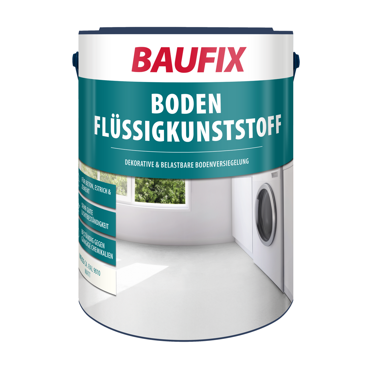 Baufix Boden – Flüssigkunststoff 5 l, weiß