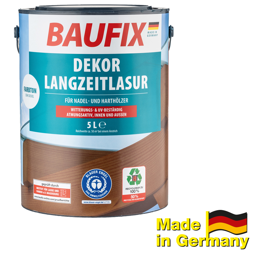 Baufix Dekor – Langzeitlasur, Farblos – 2er Set