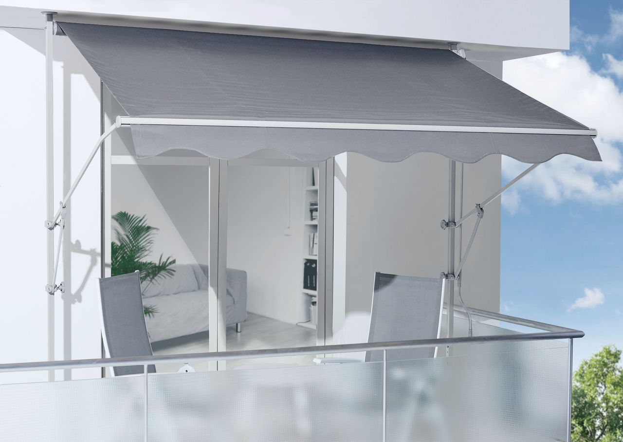 Spettmann Fallarmmarkise, ca. 300 x 160 cm – Uni/Grau