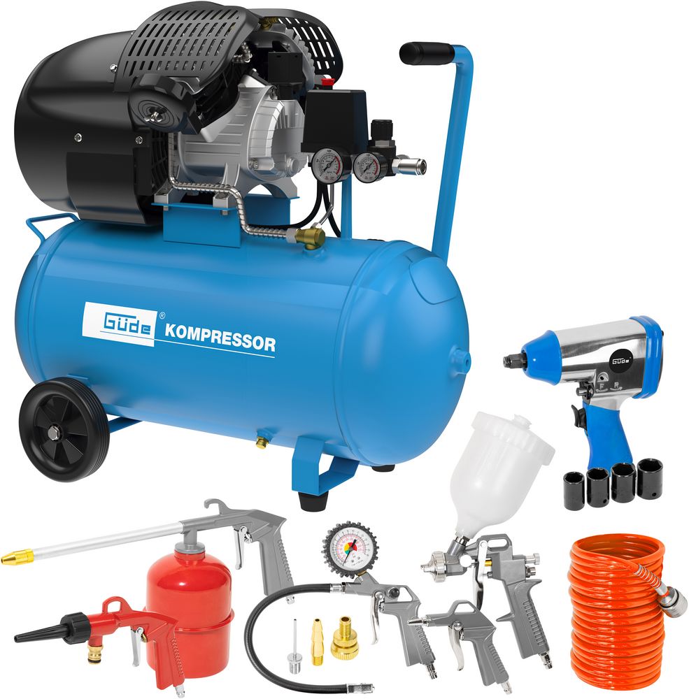 Güde KOMPRESSOR – SET 405/10/50 15 TLG