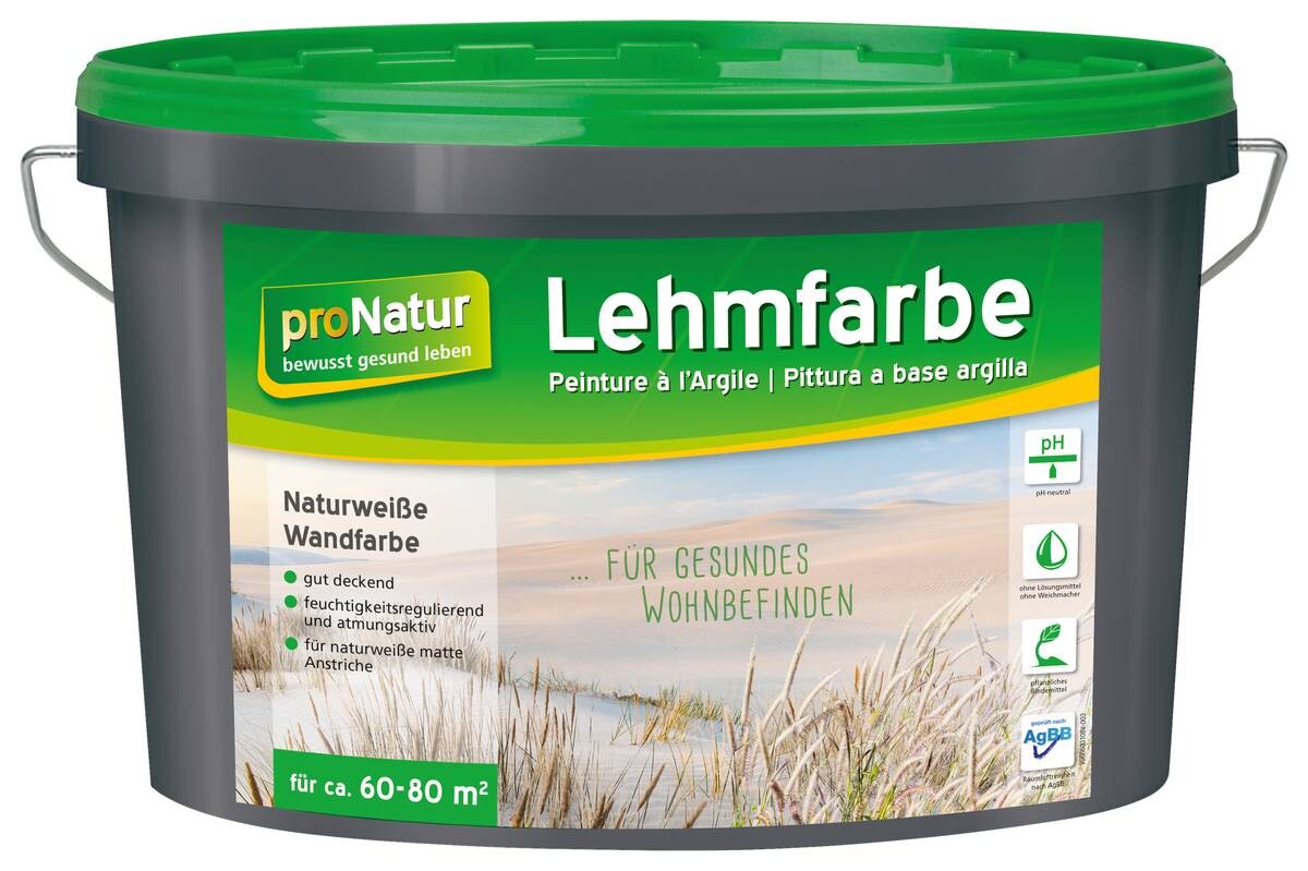 ProNatur Lehmfarbe weiß ca. 10 l