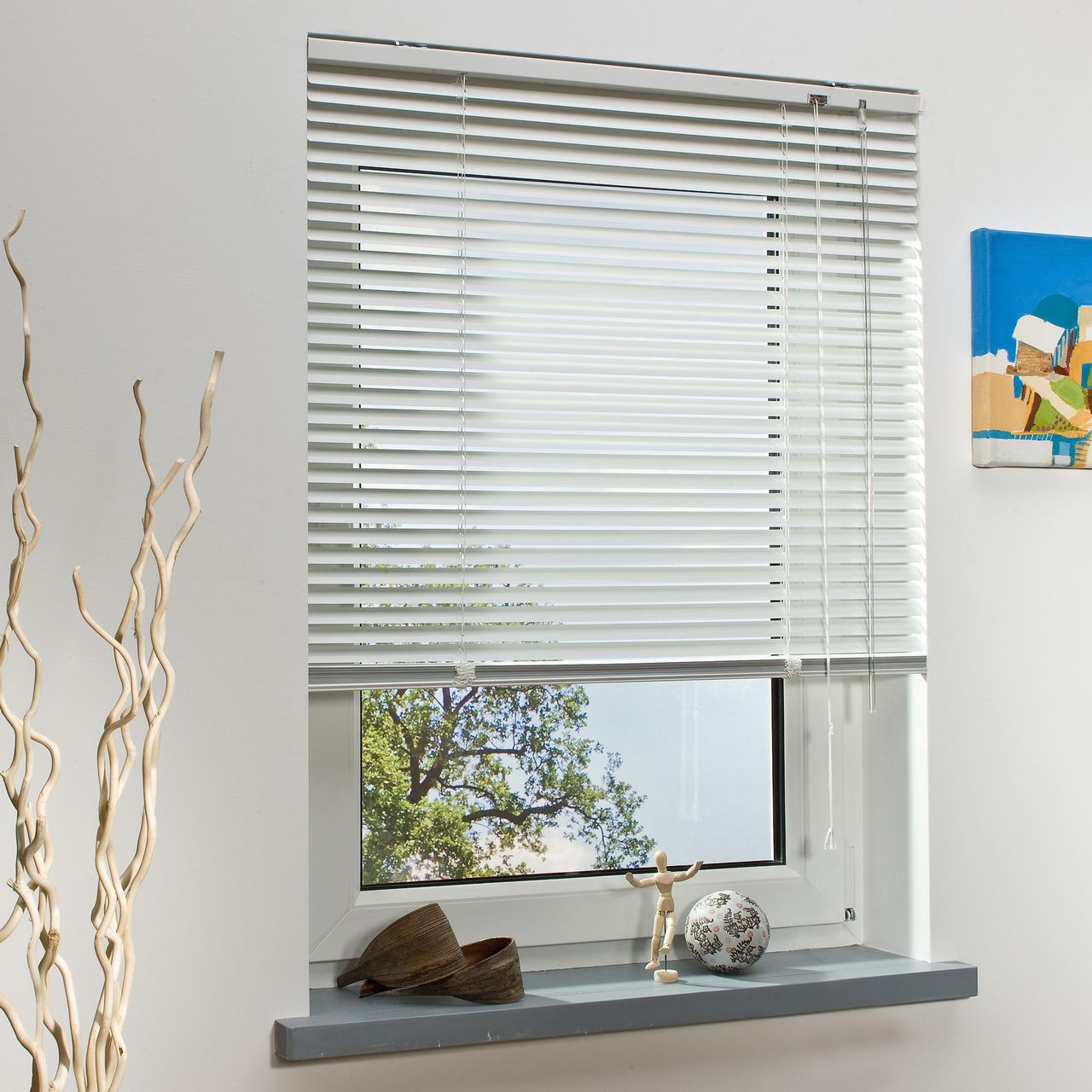 BELLA CASA Aluminium – Jalousie, weiß, 160 x 180 cm