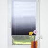 Bella Casa Klemmfix – Plissee verspannt, 90 x 130 cm, farbverlauf grau