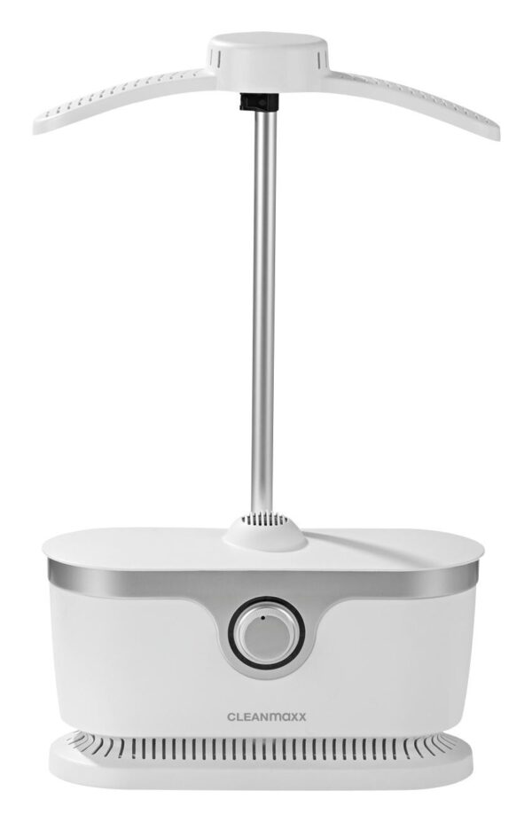 CLEANmaxx Hemden-/Blusenbügler 384 weiß silber Nylon Edelstahl Kunststoff B/H/L: ca. 16x100x58 cm CLEANmaxx Hemden-/Blusenbügler 384 weiß silber Nylon Edelstahl Kunststoff B/H/L: ca. 16x100x58 cm