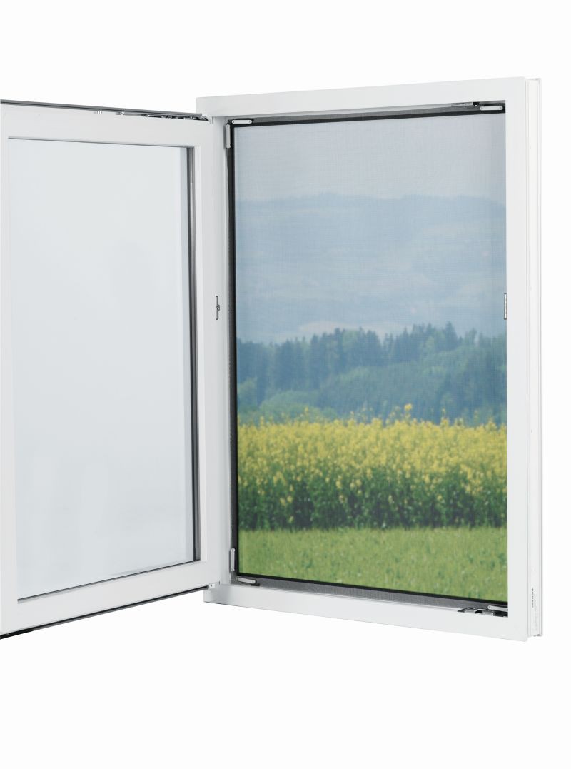 EASYmaxx EASYmaxx Moskitonetz 150x130cm schwarz für Fenster mit Magnetbefestigung