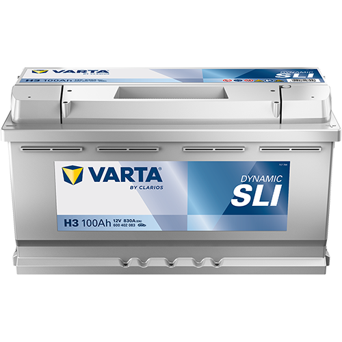 BVD VARTA Dynamic SLI H3 Batterie 600402083K262, H3, 12 V, 100 Ah, 830 A
