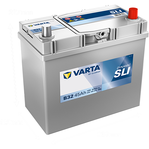 Varta VARTA DYNAMIC SLI Batterie 545156033K262, B32, 12 V, 45 Ah, 330 A
