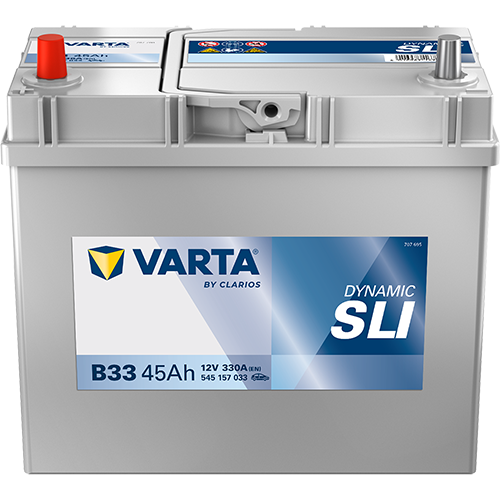 BVD VARTA Dynamic SLI B33 Batterie 545157033K262, B33, 12 V, 45 Ah, 330 A