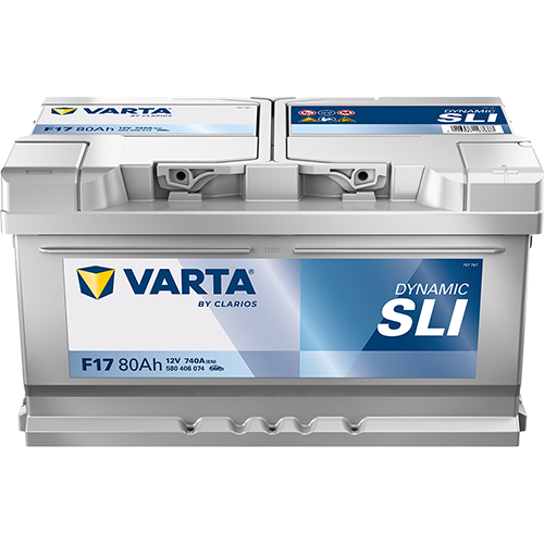 BVD VARTA Dynamic SLI F17 Batterie 580406074K262, F17, 12 V, 80 Ah, 740 A