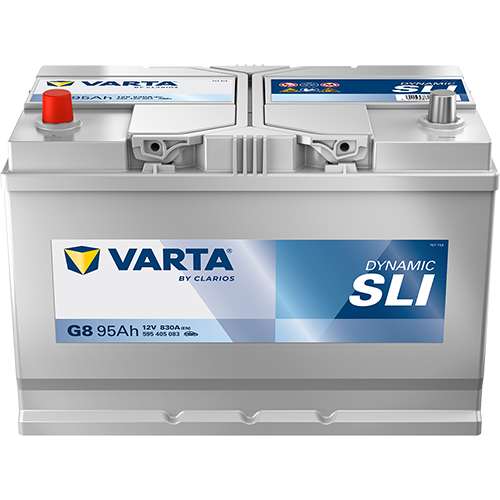BVD VARTA Dynamic SLI G8 Batterie 595405083K262, G8, 12 V, 95 Ah, 830 A