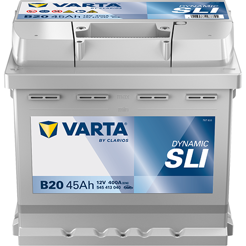 BVD VARTA Dynamic SLI B20 Batterie 545413040K262, B20, 12 V, 45 Ah, 400 A
