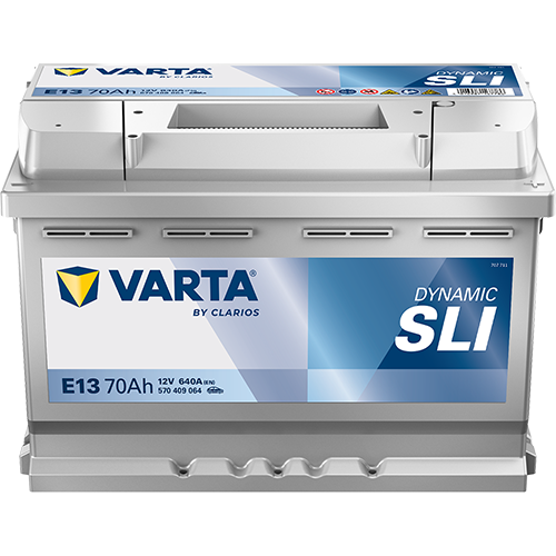BVD VARTA Dynamic SLI E13 Batterie 570409064K262, E13, 12 V, 70 Ah, 640 A
