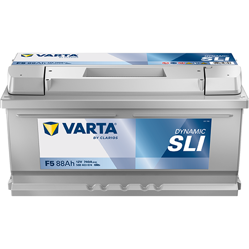 BVD VARTA Dynamic SLI F5 Batterie 588403074K262, F5, 12 V, 88 Ah, 740 A