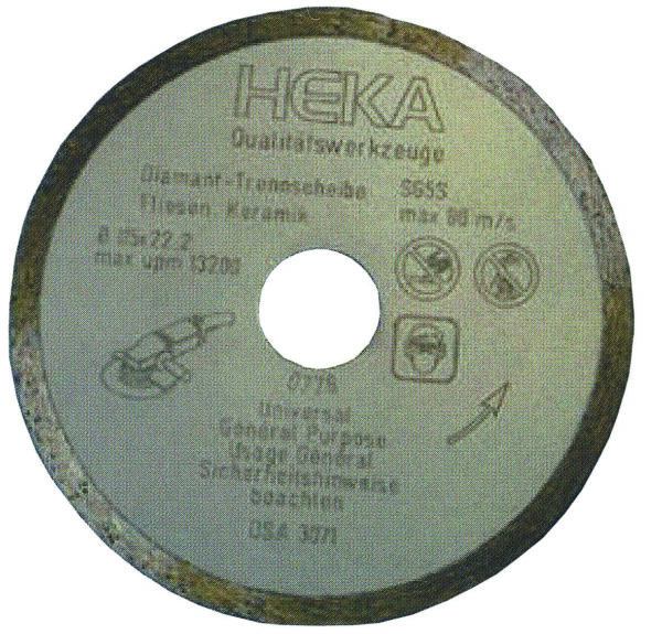 Heka Werkzeuge GmbH Diamantscheibe GS 230 mm B: 25.4 mm