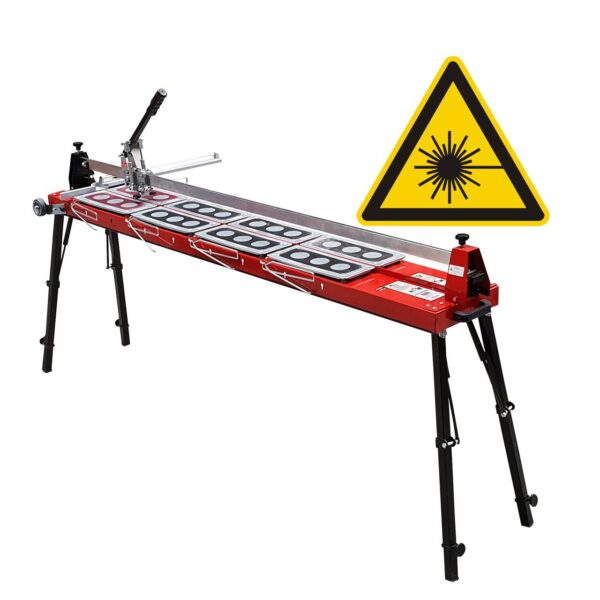 4018945147373-1 Heka Werkzeuge GmbH Fliesenschneider GigaCut Plus 1350mm H – verst.Beine, laser und Stoßdämpfer