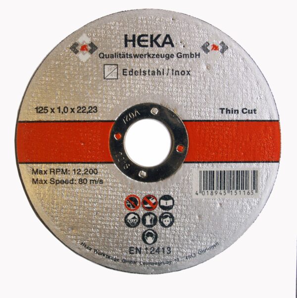 4018945151165-1 Heka Werkzeuge GmbH Trennscheibe Edelstahl 125x1.0x22