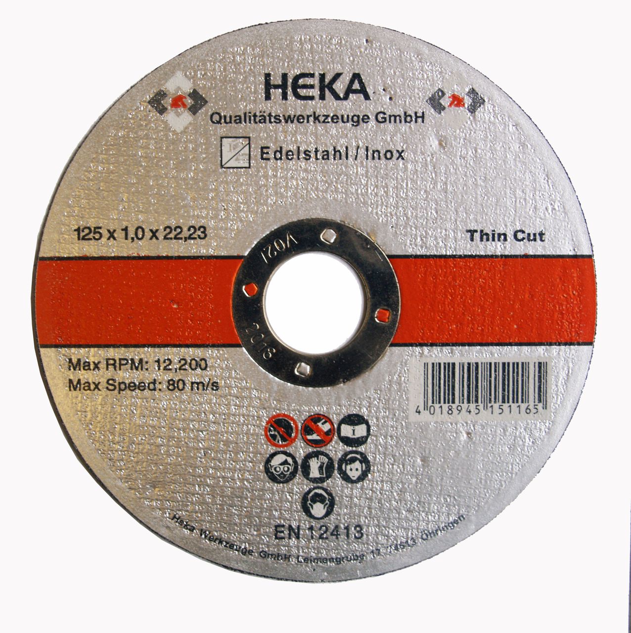 Heka Werkzeuge GmbH Trennscheibe Edelstahl 125×1.0x22