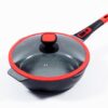4019256018222-1 King Click – Grip Bratpfanne Aluguss mit Keramikbeschichtung Ø24cm mit Glasdeckel