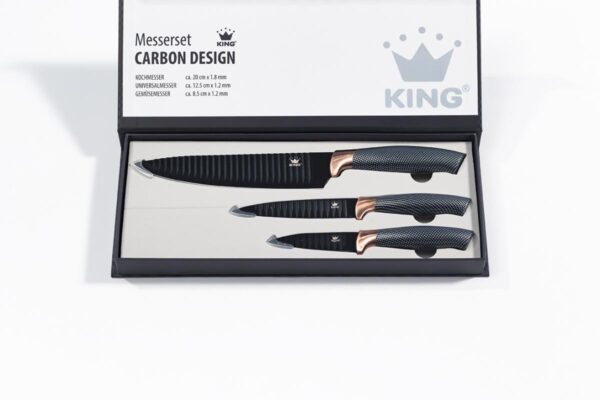 King 9tlg. Vorteilsset ESSENTIAL inkl. Messer, töpfe und Pfannen