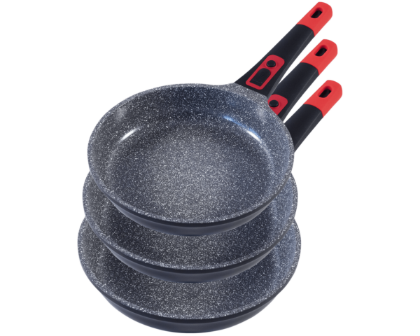 4019256022137-1 King 3tlg. Bratpfannenset« CLICK – GRIP, Induktion, 20+24+28cm