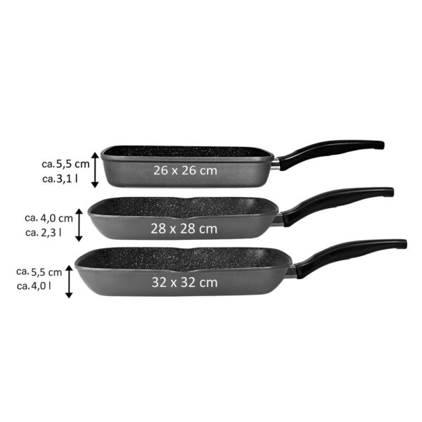 STONELINE® Grillpfanne mit 2 Ausgüssen