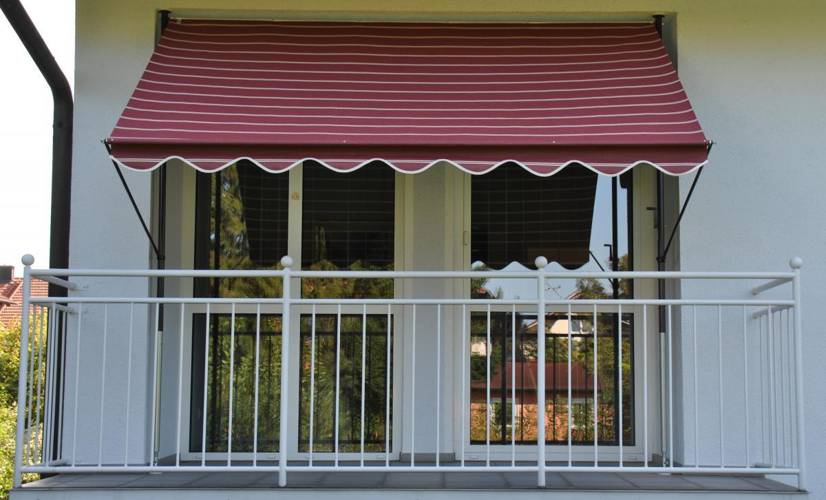 Angerer Klemmmarkise bordeaux/creme 250 cm