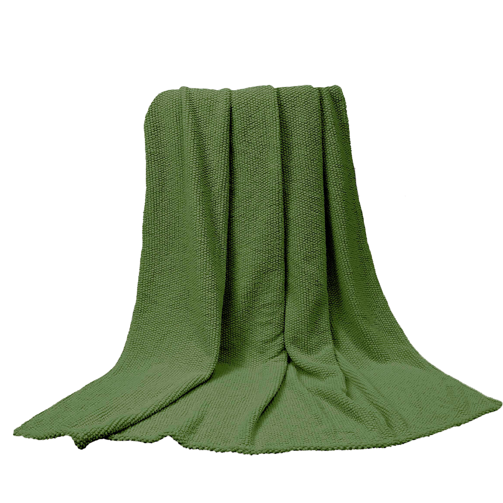 BELLA CASA Kuscheldecke Jacquard „Popcorn Bubble“ – ca. 130 x 170 cm