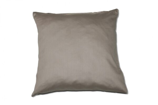 Kinzler Baumwoll – Satin Kissenhülle Uni 2x 40/40 cm, farbe grau