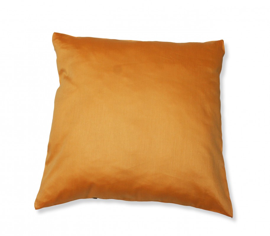 Kinzler Baumwoll – Satin Kissenhülle Uni 2x 40/40 cm, farbe gelb