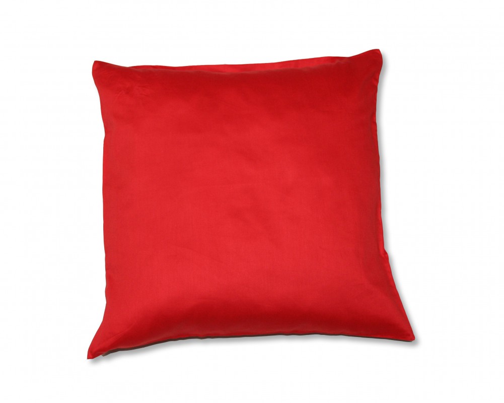 Kinzler Baumwoll – Satin Kissenhülle Uni 2x 40/40 cm, farbe rot