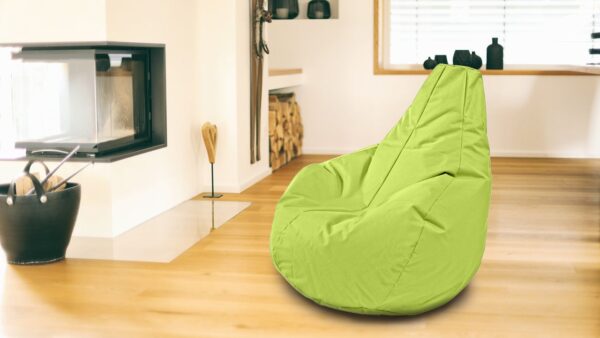 Kinzler Outdoorfähiger Sitzsack Gamer, ca. 100 x 100 cm, Farbe:Apfelgrün