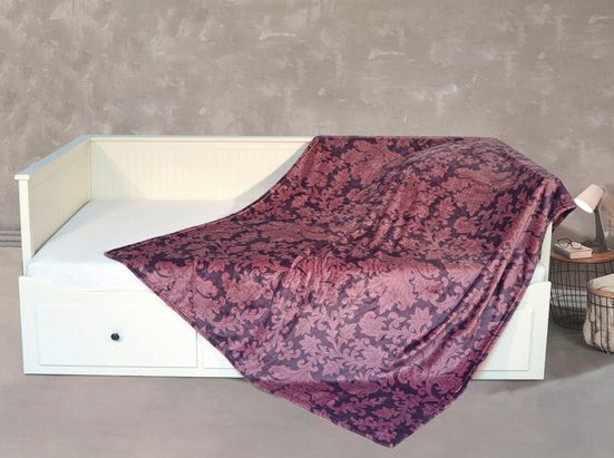 Kinzler Wohndecke „Kaschmirtouch“ alloverbedruckt