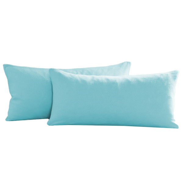 DREAMTEX Nicki – Kissenbezüge 2er – Set – je ca. 40 x 80 cm