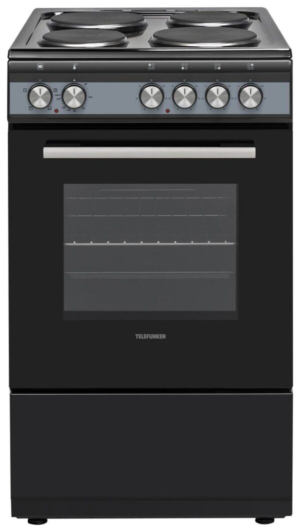 TELEFUNKEN Standherd 50cm mit Massekochfeld TF-FS-5060-H4 schwarz B/H/T: ca. 50x85x60 cm TELEFUNKEN Standherd 50cm mit Massekochfeld TF-FS-5060-H4 schwarz B/H/T: ca. 50x85x60 cm
