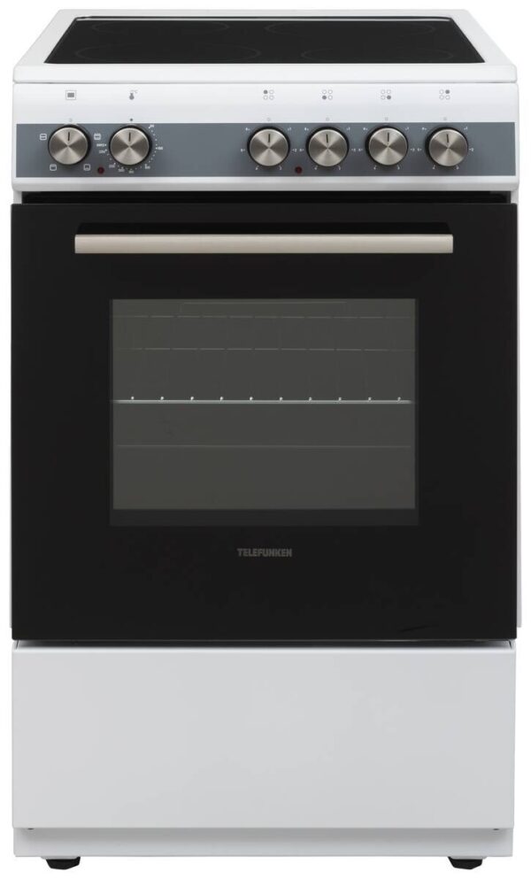 TELEFUNKEN Standherd 50cm mit Glaskeramikkochfeld TF-FS-5060-K4 weiß B/H/T: ca. 50x85x60 cm TELEFUNKEN Standherd 50cm mit Glaskeramikkochfeld TF-FS-5060-K4 weiß B/H/T: ca. 50x85x60 cm