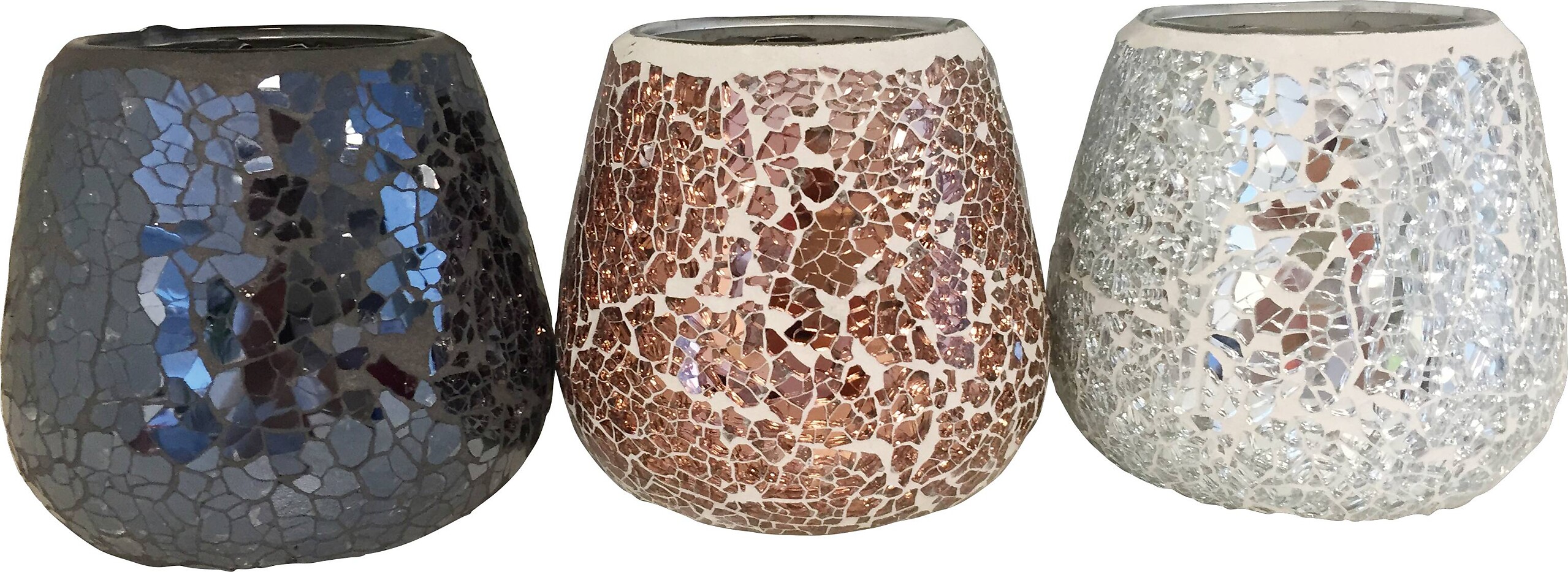 POCOline Teelichthalter schwarz Glas