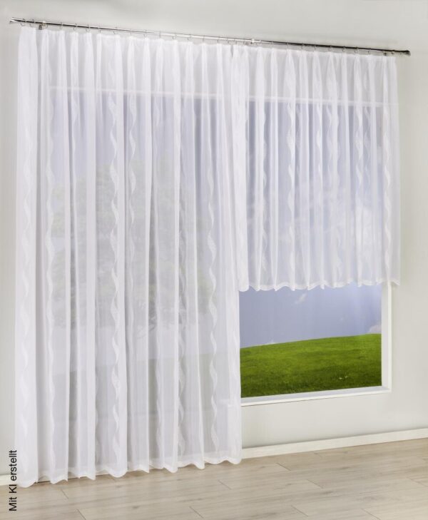 POCOline Fertigstore Sally weiß B/L: ca. 450x145 cm