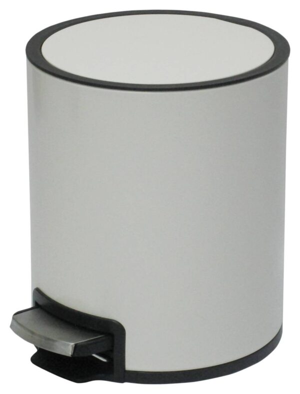Kosmetikeimer weiß Metall ca. 3 l