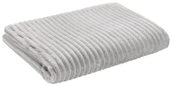 Flanelldecke silber Polyester B/L: ca. 140x180 cm