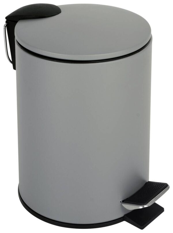 Kosmetikeimer grau Edelstahl ca. 2,6 l