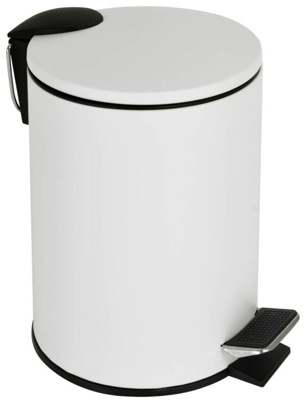 Kosmetikeimer weiß Edelstahl ca. 2,6 l