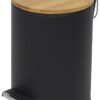 Kosmetikeimer schwarz Edelstahl ca. 3 l